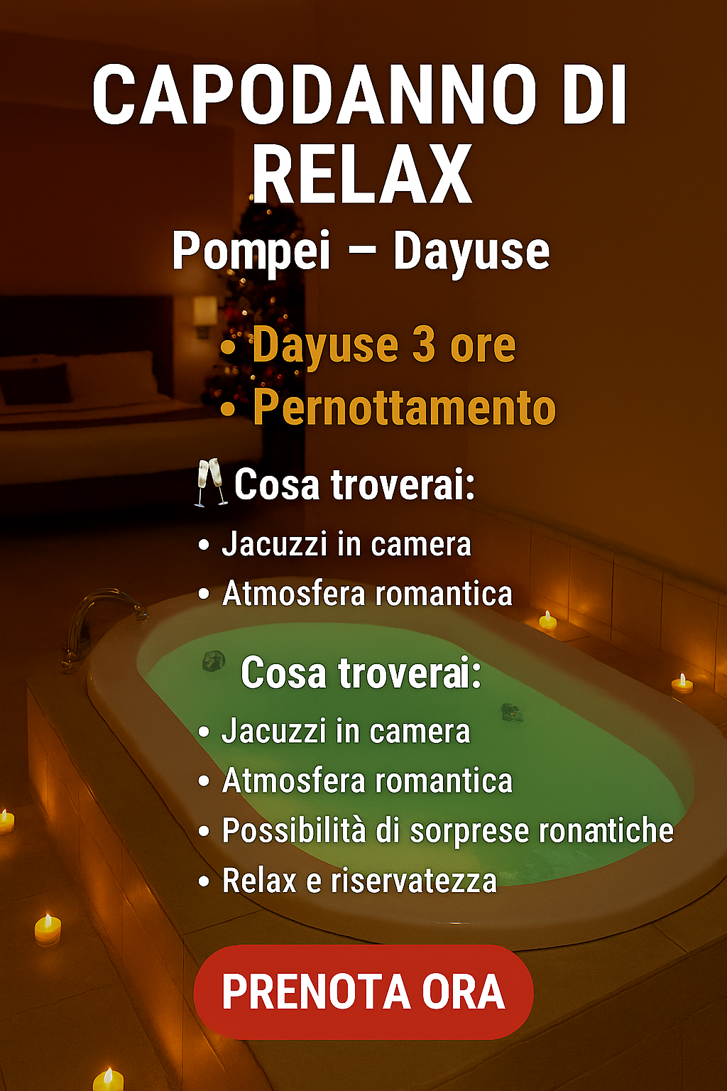 Capodanno a Pompei – Suite con Jacuzzi Privata
